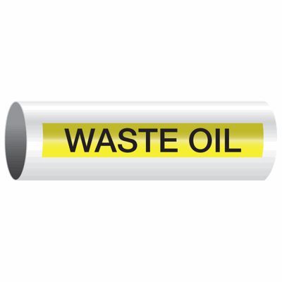Waste Oil - Opti-Code® Self-Adhesive Pipe Markers