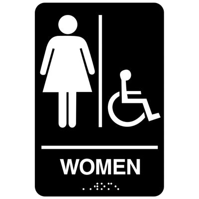 Economy Braille Signs - Women (Accessible)