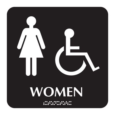 Optima Braille Signs - Women (Accessible)
