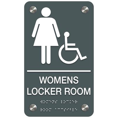 Premium ADA Signs - Women's Locker Room (Accessible)