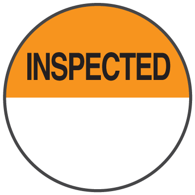 Inspected Write On Inventory Dots
