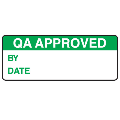 QA Approved Write-On Labels on a Roll