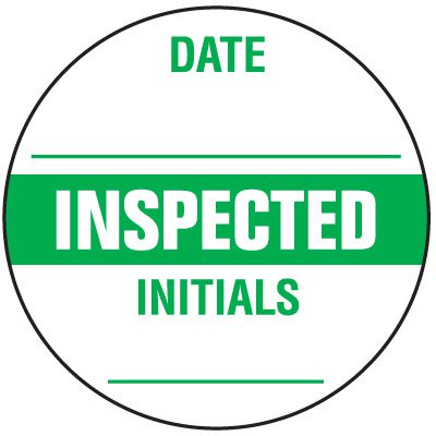 Write-On Inspection Label