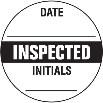 Write-On Inspection Label