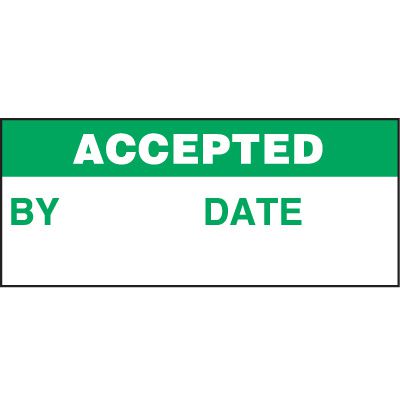 Accepted Status Label