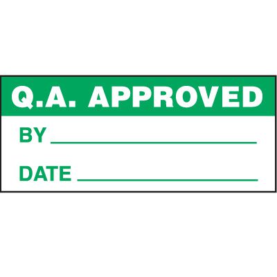 QA Approved Status Label
