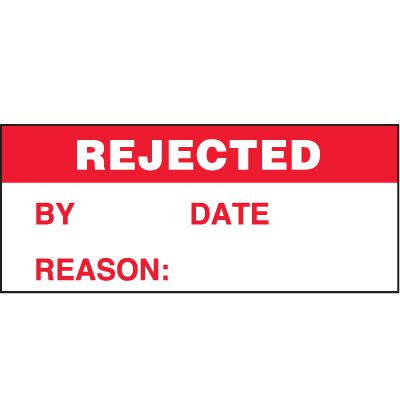 Rejected Status Label