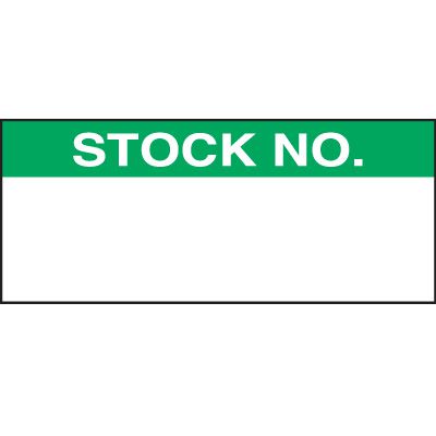 Stock Number Status Label