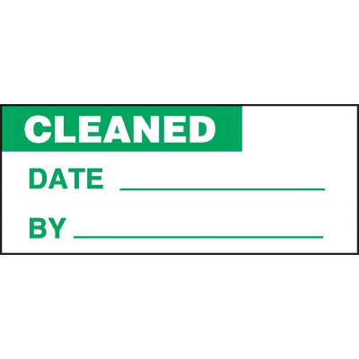 Cleaned Status Label