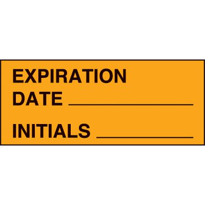 Expiration Date Status Label