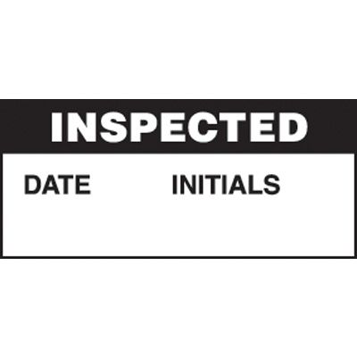 Inspected Mini Write-On Status Labels