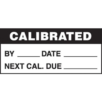 Calibrated Mini Write-On Status Labels - Black