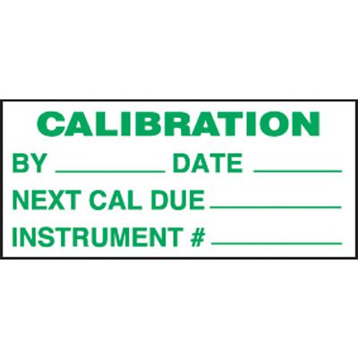 Calibration Mini Write-On Status Labels