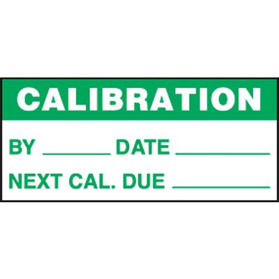 Calibration Mini Write On Status Labels - Green