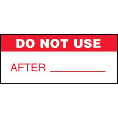 Do Not Use Self-Laminating Status Labels