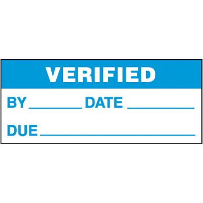 Verified Self-Laminating Status Labels