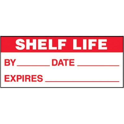 Shelf Life Self-Laminating Status Labels