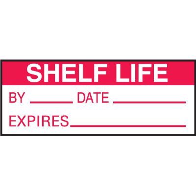 Shelf Life By Date Expires Write On Status Labels