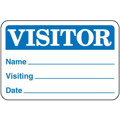 Visitor Badges