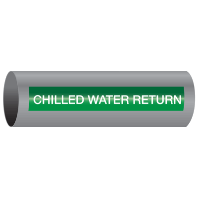 Chilled Water Return - Xtreme-Code™ Adhesive High Performance Pipe Markers