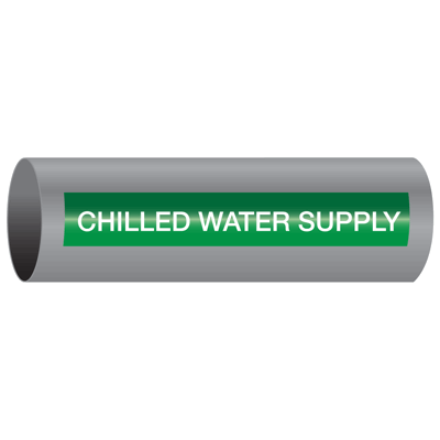 Chilled Water Supply - Xtreme-Code™ Adhesive High Performance Pipe Markers