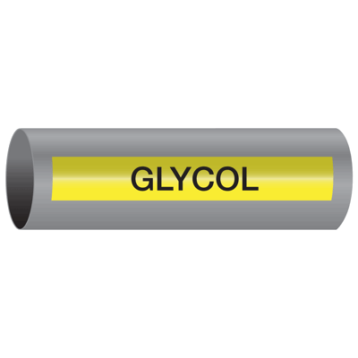 Glycol - Xtreme-Code™ Adhesive High Performance Pipe Markers