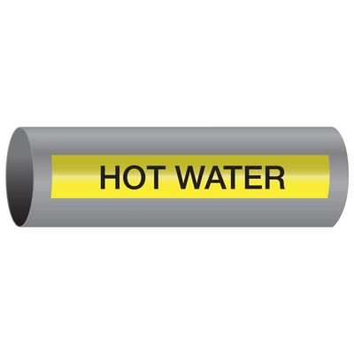 Hot Water - Xtreme-Code™ Adhesive High Performance Pipe Markers