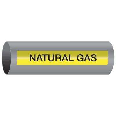 Natural Gas - Xtreme-Code™ Adhesive High Performance Pipe Markers