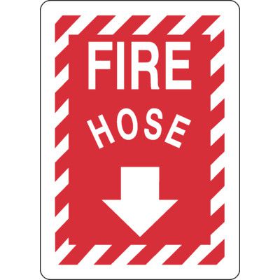 Fire Hose (Down Arrow) - Fire Equipment Signs