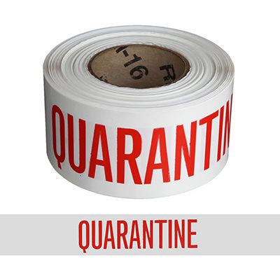 Quality Control Barricade Tape - Quarantine