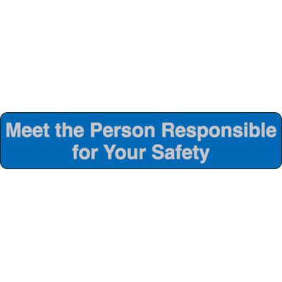 Slogan Mirror Labels - Meet The Person