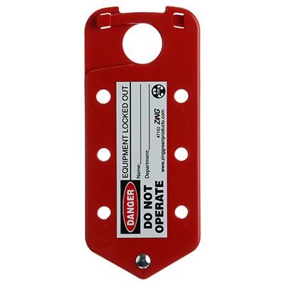 Zing® RecycLockout Lockout Tagout Hasp and Tag Combination