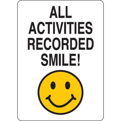 Shoplifting Signs - All Activities Are Recorded