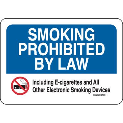 Hawaii Smoke-Free Law Sign - Smoking Prohibited By Law