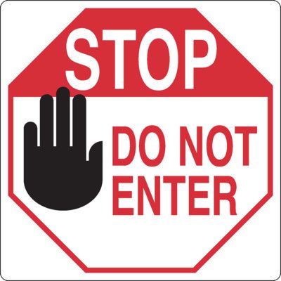 Security Signs - Stop Do Not Enter