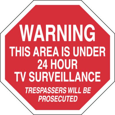24 Hour Surveillance Security Sign