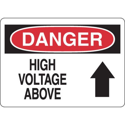 Danger Signs - High Voltage Above