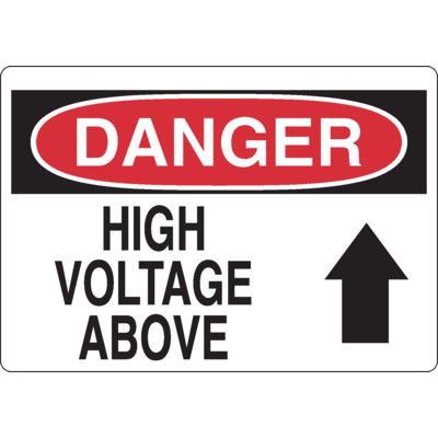 Danger Signs - High Voltage Above