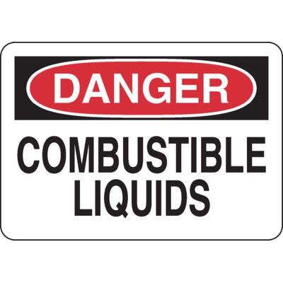 Danger Signs - Combustible Liquids