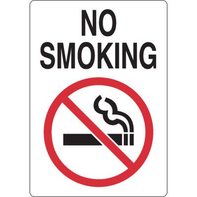 No Smoking Signs - No Smoking with Graphic