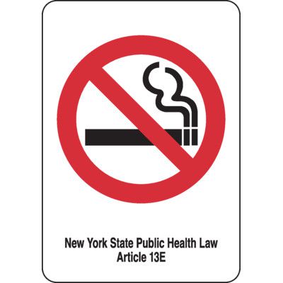 New York No Smoking Sign