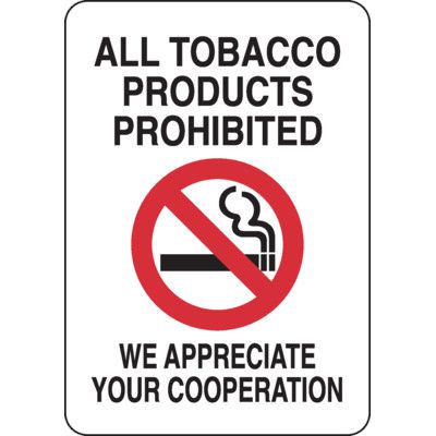 All Tobacco Products Prohibited