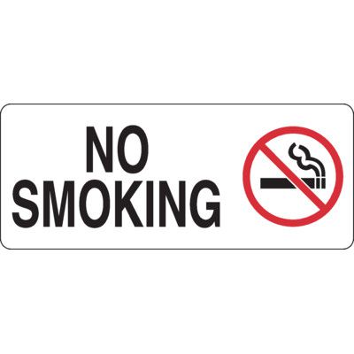 No Smoking With Graphic Sign