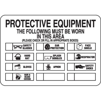 Protective Equipment Sign