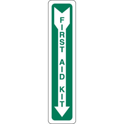 First Aid Kit Down Arrow Sign