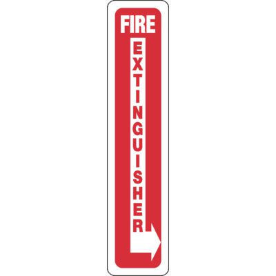 Slim-Line Fire Extinguisher Sign - Right Arrow