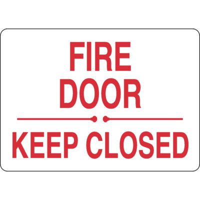 Fire Door Keep Closed Safety Sign