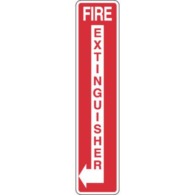 Slim-Line Fire Extinguisher Signs - Left Arrow