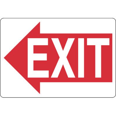 Exit Sign - Left Arrow