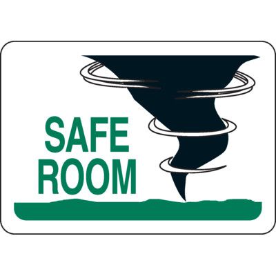 Safe Room Evacuation Sign